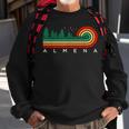 Evergreen Vintage Stripes Almena Kansas Sweatshirt Gifts for Old Men