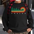 Evergreen Vintage Stripes Amalga Idaho Sweatshirt Gifts for Old Men