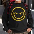 Evil Smiley Face Custom Funny Design 100 Cotton Sweatshirt Gifts for Old Men