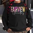 Fairview Elementary Tie Dye Back To School Appreciation Sweatshirt Gifts for Old Men