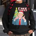 Fake Trees Us President Donald Trump Ugly Christmas Sweater Sweatshirt Gifts for Old Men