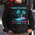 Family Vacation 2023 Palm Tree Florida Panama City Beach Sweatshirt Gifts for Old Men