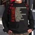 Father Hard Working Funny Wise Strong Brave Fathers Day Gift For Mens Sweatshirt Gifts for Old Men