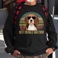 Fathers Day Beagle Dog Dad Vintage Best Beagle Dad Ever Gift For Mens Sweatshirt Gifts for Old Men