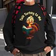 Feathered Conversations Talk Turkey To Me Thanksgiving Sweatshirt Gifts for Old Men