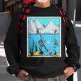 Fish With Metal Detector Funny Fishing Treasure Hunter Gift Sweatshirt Gifts for Old Men