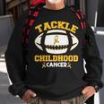 Football Tackle Childhood Cancer Retro Awareness Sweatshirt Gifts for Old Men