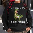 I Found This Humerus Dinosaur CostumeRex Halloween Sweatshirt Gifts for Old Men