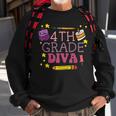 Fourth 4Th Grade Diva Cute First Day Of School Girls Kids Sweatshirt Gifts for Old Men