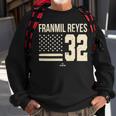 Franmil Reyes Vintage Flag Mlbpa Cleveland Patriotic La Mole Sweatshirt Gifts for Old Men