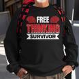 Free Thinking Survivor Sweatshirt Gifts for Old Men