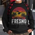 Fresno California Ca Vintage Retro Distressed Style Sweatshirt Gifts for Old Men