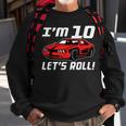 Funny 10Th Birthday Gift Race Car Driver Boys 10 Years Old Driver Funny Gifts Sweatshirt Gifts for Old Men