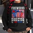 Funny 4Th Of July Fireworks Director I Run You Run Usa Flag Sweatshirt Gifts for Old Men