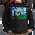 Bigfoot Bigfoot Starry Night Sasquatch Bigfoot Sweatshirt Gifts for Old Men