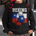 Funny Boxing Chilean Boxing Gloves Boxer Boxing Lover Chile Flag Sweatshirt Gifts for Old Men