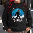 Christmas Xmas Bigfoot Believe Sasquatch In Moon Light Sweatshirt Gifts for Old Men