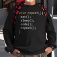 Coding Java Recursive Eat Code Sleep Repeat Sweatshirt Gifts for Old Men