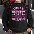 Funny Country Gift For Girls Women Cool Western Cowgirl Farm Gift For Womens Sweatshirt Gifts for Old Men