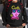 Funny Curls For Girls Gym Weightlifting Bodybuilding Fitness Sweatshirt Gifts for Old Men