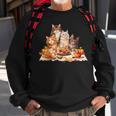 Cute Cat Lover Celebrating Thanksgiving Autumn Dinner Sweatshirt Gifts for Old Men