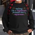 Funny Cute Quotes Saying Darling Im A Nightmare Sweatshirt Gifts for Old Men