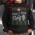 Eggnog Hog The Nog Ugly Sweater Christmas Sweatshirt Gifts for Old Men