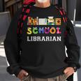 Elementary And Middle School Librarian Sweatshirt Gifts for Old Men