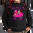 Funny Hot Ghoul Summer Creepy Beach Summer Goth Vacation Creepy Funny Gifts Sweatshirt Gifts for Old Men