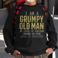 Funny Im A Grumpy Old Man My Level Of Sarcasm Depends Sweatshirt Gifts for Old Men