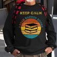 Funny Keep Calm I Read Banned Books Book Lovers Sweatshirt Gifts for Old Men