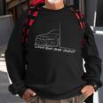 Funny Peeking E36 Drift Car Graphic Sweatshirt Gifts for Old Men