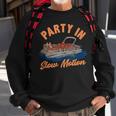 Funny Pontoon Boating Party In Slow Motion Boating Funny Gifts Sweatshirt Gifts for Old Men