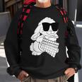 Rabbit Wearing Sunglasses Playing Panpipes Sweatshirt Gifts for Old Men