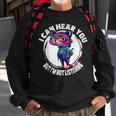 Funny Raccoon I Can Hear You But Im Listening Sweatshirt Gifts for Old Men