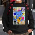 Retro Karma Is A Cat The Eras Cat Day Cat Owners Sweatshirt Gifts for Old Men
