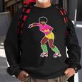 Funny Roller Skating Derby 70S 80S Skater Afro Girl Gifts Sweatshirt Gifts for Old Men