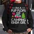Funny Rv Camper Im A Flip Flops And Camping Kinda Girl Sweatshirt Gifts for Old Men
