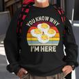 Thanksgiving Deviled Eggs You Know Why I'm Here Sweatshirt Gifts for Old Men