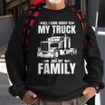 Funny Trucker Gifts Men Truck Driver Husband Semi Trailer Sweatshirt Gifts for Old Men