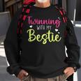 Funny Twin Matching Twins Day Friend Twinning With My Bestie Sweatshirt Gifts for Old Men