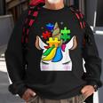Funny Unicorn Autism Awareness Puzzle Pieces Gift Girls Kids Unicorn Funny Gifts Sweatshirt Gifts for Old Men