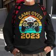 Game Over Class Of 2024 Video Games Vintage Graduation Gamer Sweatshirt Gifts for Old Men