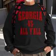 Georgia Vs All Y'all The Peach State Vintage Pride Sweatshirt Gifts for Old Men