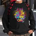 Get Your Glow On Party 80S 90S Retro Colors Glow Squad Party Sweatshirt Gifts for Old Men