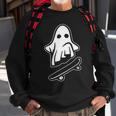 Ghost Skateboarding Halloween Costume Ghoul Spirit Sweatshirt Gifts for Old Men