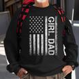 Girl Dad American Flag Father Of Girls Fathers Day Vintage Sweatshirt Gifts for Old Men