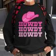 Girls Pink Howdy Cowgirl Western Country Rodeo Gift For Womens Sweatshirt Gifts for Old Men