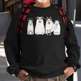 Goat Ghost Halloween Farmer Goat Lover Scary Spooky Season Sweatshirt Gifts for Old Men
