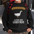 Goose Gift - Crazy & Geese Love Me Sweatshirt Gifts for Old Men